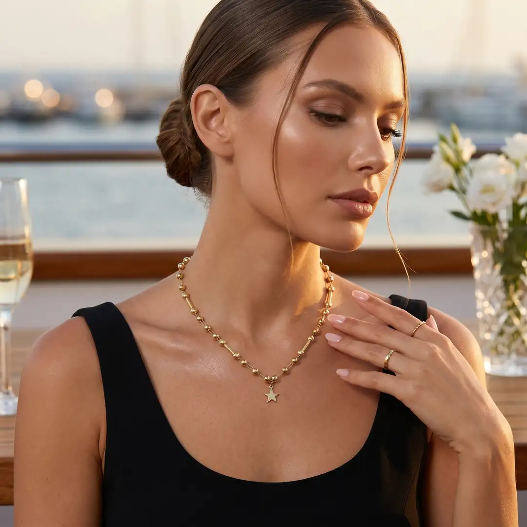 Yıldız Charmlı Altın Set 5