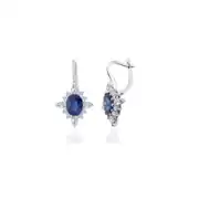 Oval Safir Küpe 0.35 Karat 1