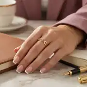 Taş Detaylı Altın Yüzük 3