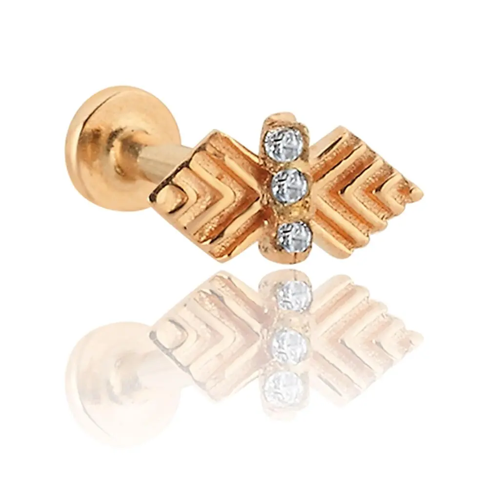 Pırlantalı Kanat Piercing 0.06 Karat