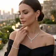 Beyaz Altın Baget Düğün Set 2