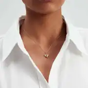 Altın Kalp Madalyon Kolye 2
