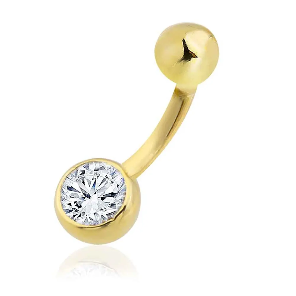 Taşlı Göbek Piercing