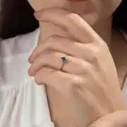 Damla Renkli Taşlı Altın Yüzük 3