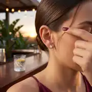 Yıldızlı Altın J Küpe 2