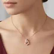 Pırlanta Rose Kolye 0.15 Karat 2