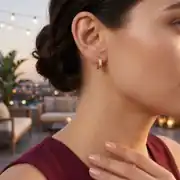 Yaprak Altın Küpe 2