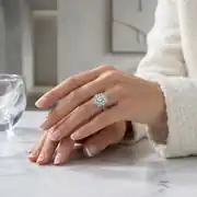 Baget Beyaz Altın Yüzük 3