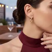 Taşlı Damla Küpe 2