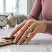 Taş Detaylı Altın Yüzük 3