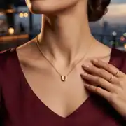 Harfli Altın Kolye 2