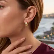Altın Halka Küpe 2