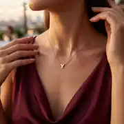 Harfli Altın Kolye 2
