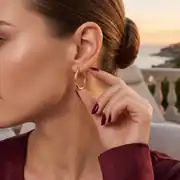 Altın Klasik Halka Küpe 2