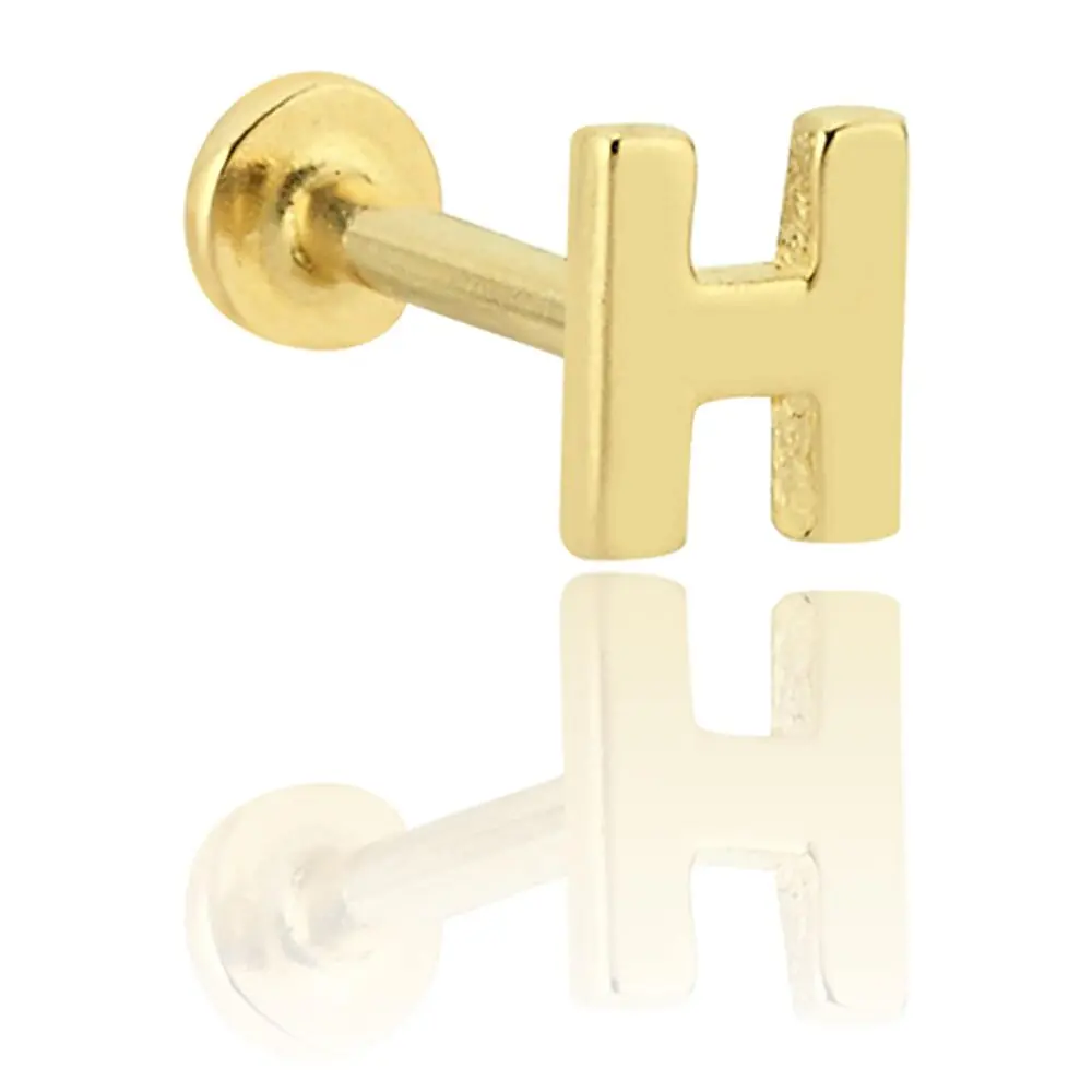 H Harfli Piercing