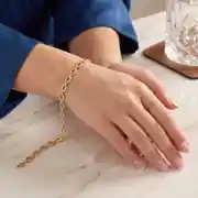 Simit Zincir Altın Bileklik 2
