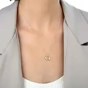 Altın Ay Yıldız Taş Detaylı Kolye 3