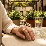 Altın Sonsuzluk Detaylı Yüzük 3