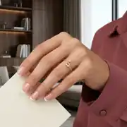 Yaprak Detaylı Altın Yüzük 3