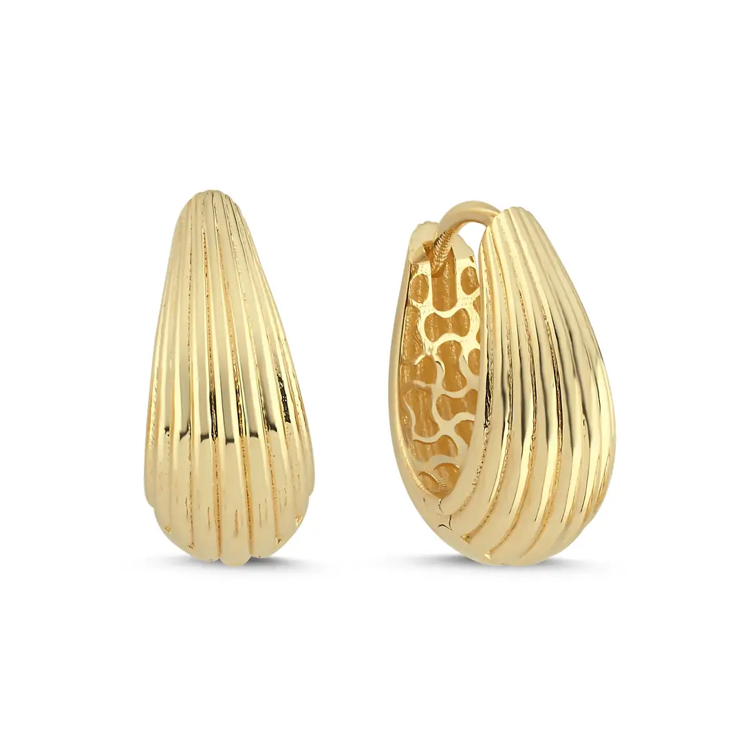 Retro Altın Küpe