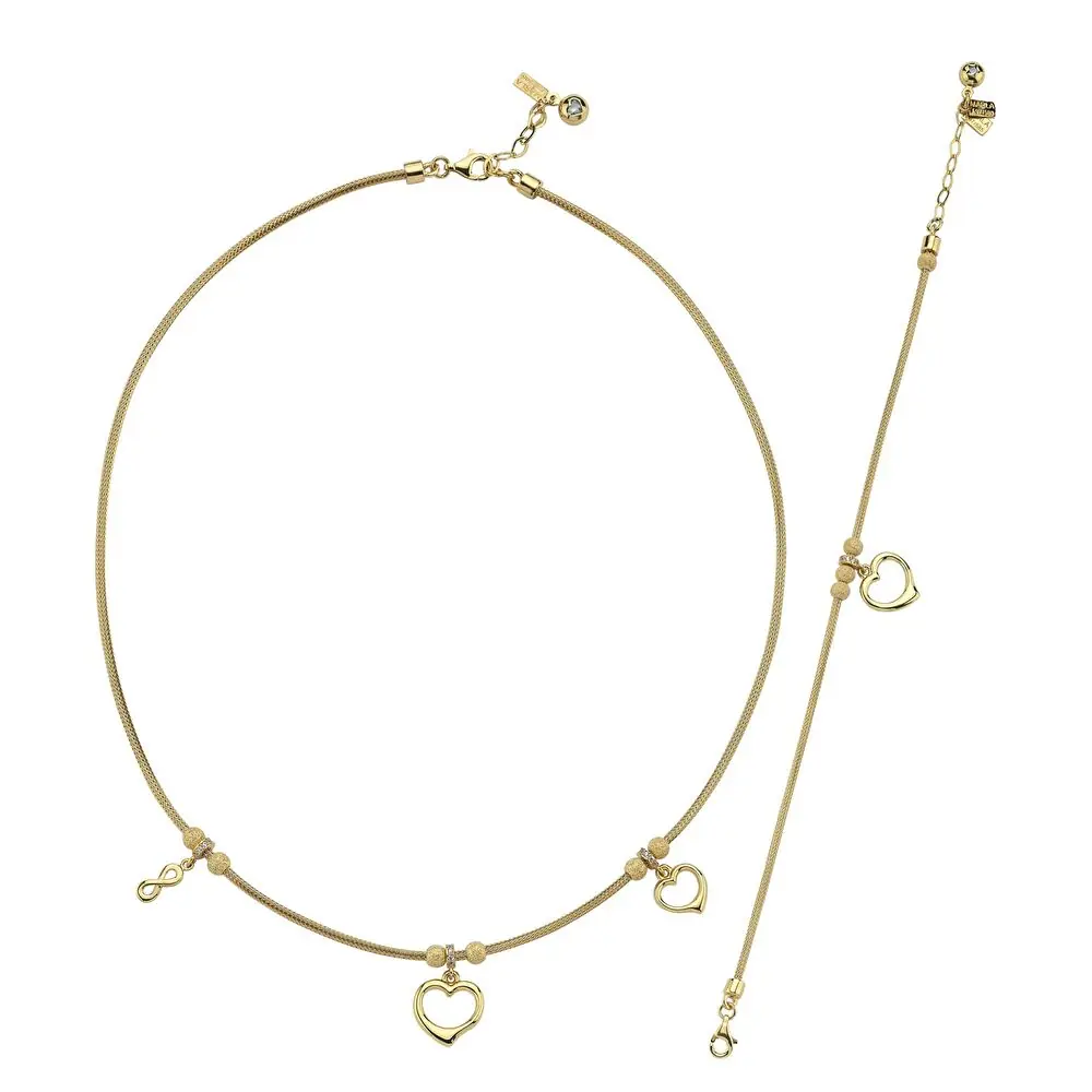 Charmlı Altın İkili Set