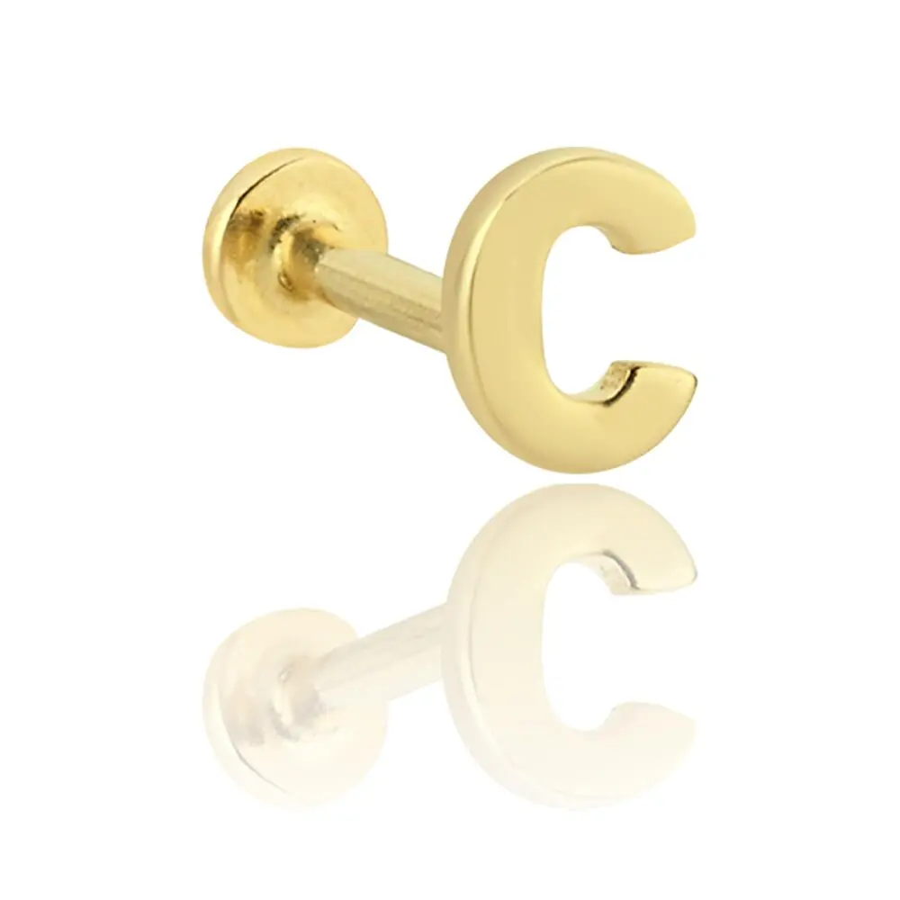 C Harfli Piercing 1