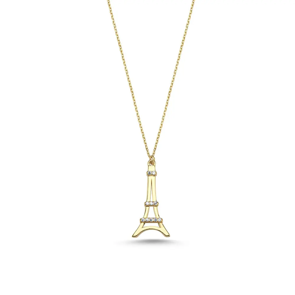 Eiffel Altın Kolye