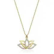 Altın Lotus Kolye 1