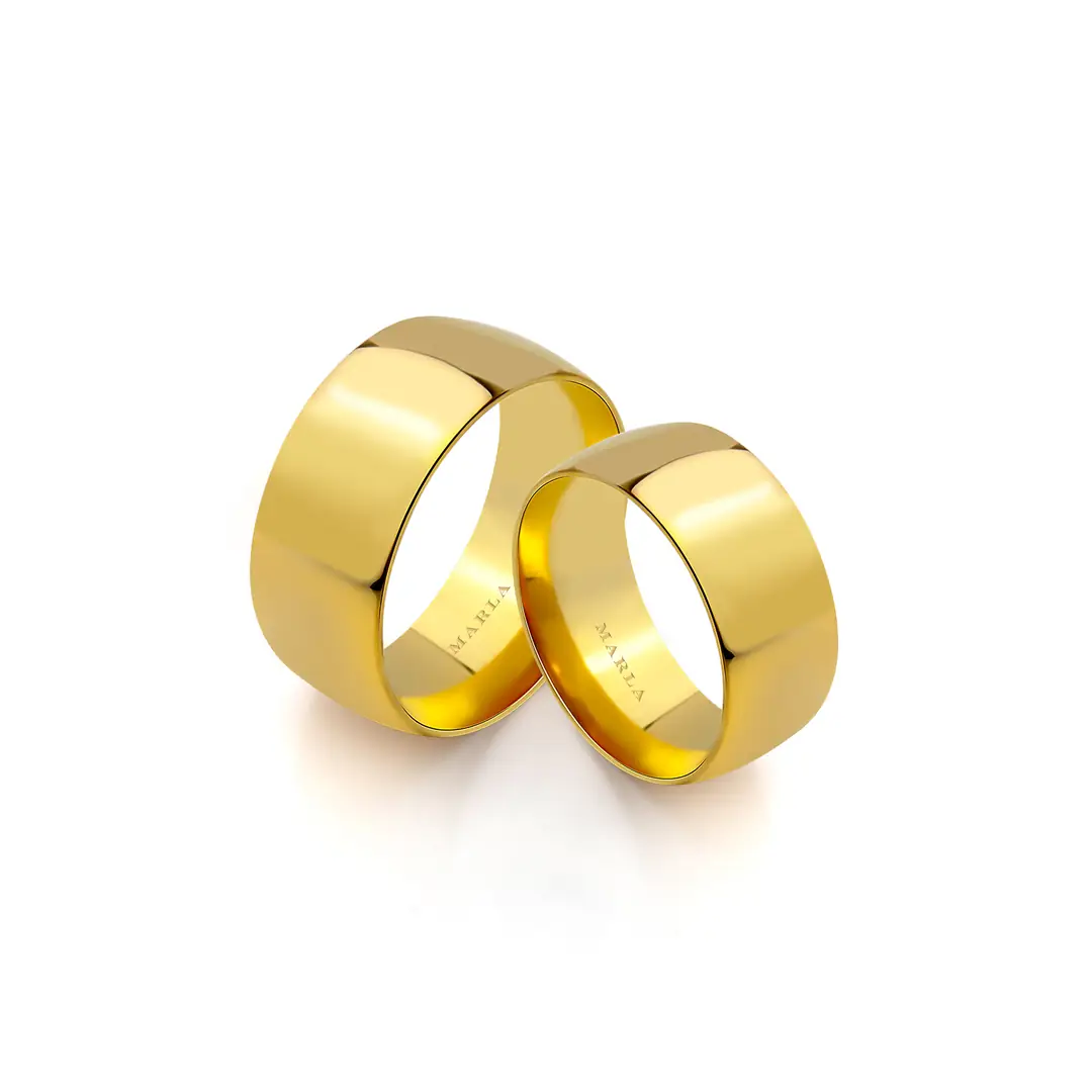 8 mm Klasik Çift Alyansı