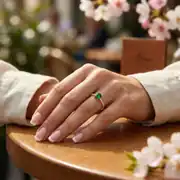 Yan Taş Detaylı Renkli Taşlı Yüzük 4