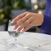 Pırlanta Kenar Taşlı Tektaş Yüzük 0.49 Karat 3
