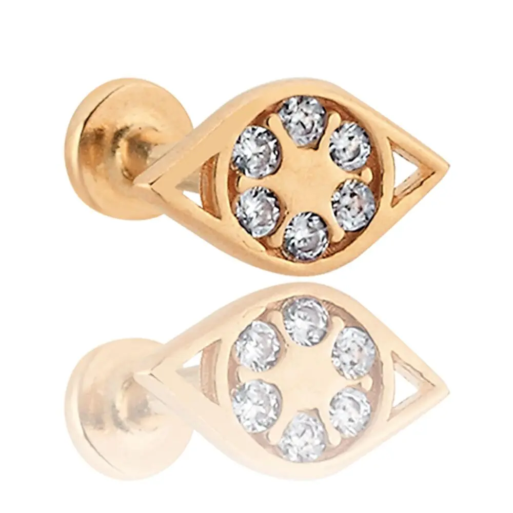 Pırlantalı Göz Piercing 0.03 Karat