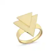Geometrik Üçlü Altın Set 7