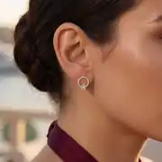 Pırlanta Baget Küpe 0.32 Karat 2