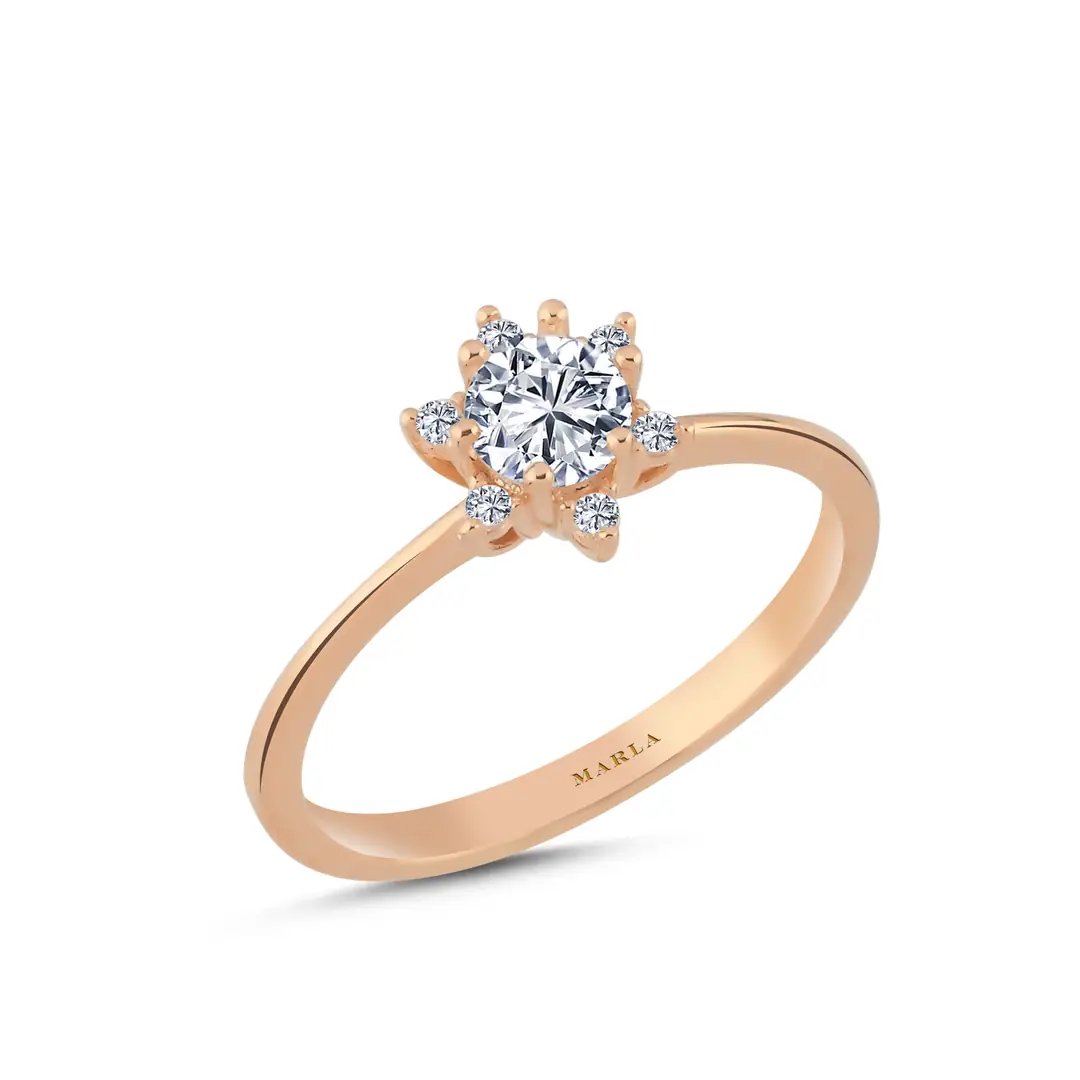 Rose Gold Lotus Yüzük
