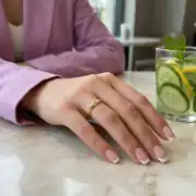 Altın Geometrik Yüzük 3