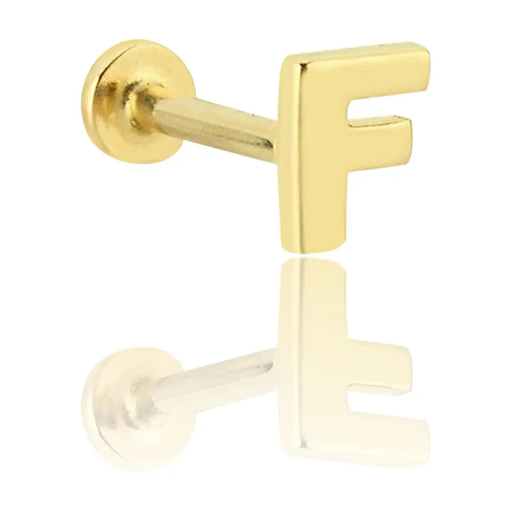 F Harfli Piercing