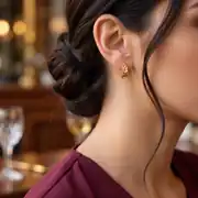 Altın Halka Küpe 2