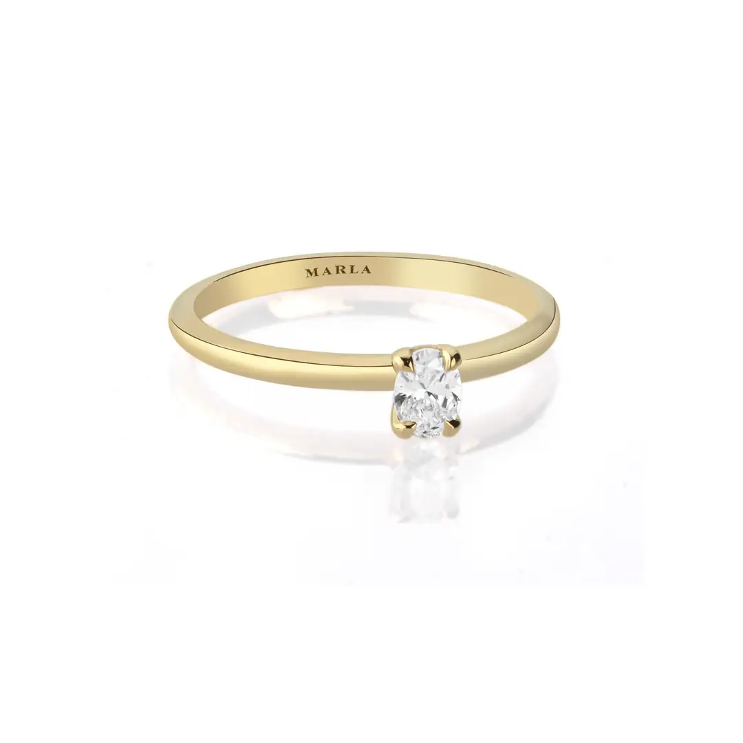 Oval Tektaş Pırlanta 0.20 Karat 2