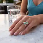 Markiz Taşlı Zümrüt Yüzük 0.40 Karat 4