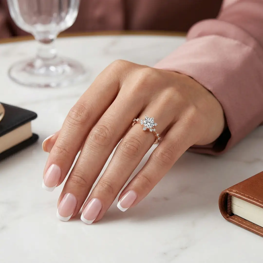 Rose Gold Lotus Yüzük 3