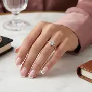 Rose Gold Lotus Yüzük 3