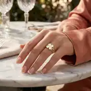 Altın Yonca Yüzük 3
