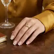 Altın Lotus Yüzük 3