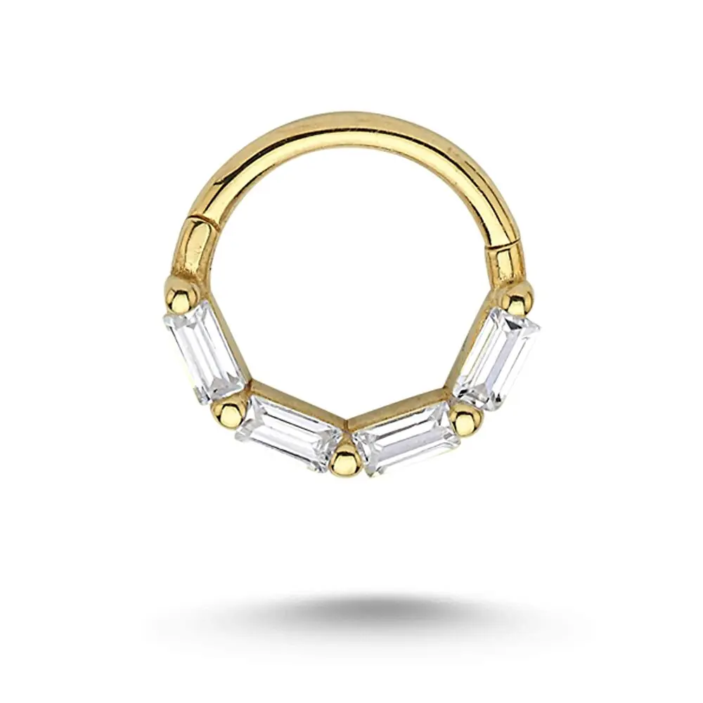 Baget Taşlı  Halka Piercing