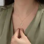 Taşlı Damla Kolye 2