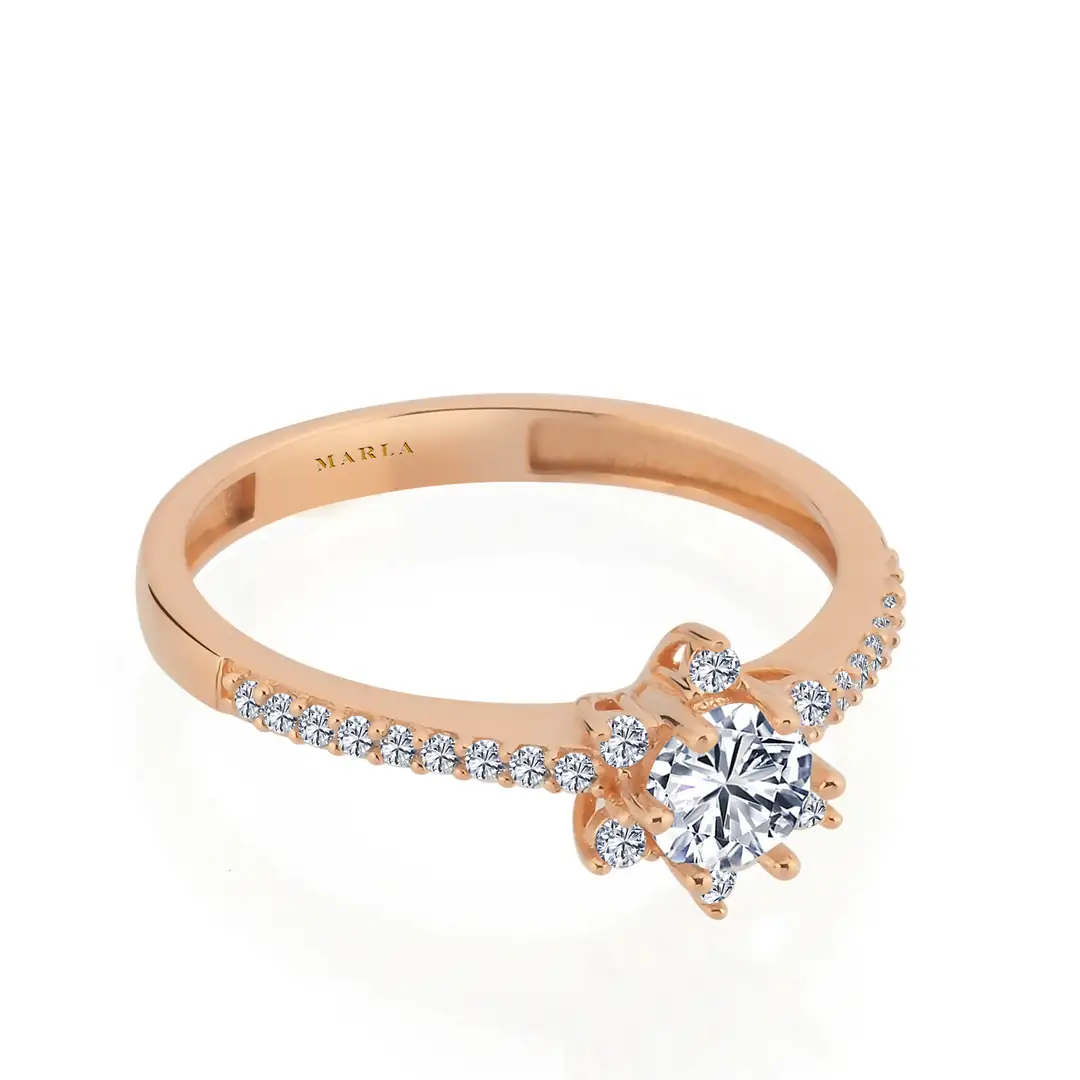 Rose Gold Lotus Yüzük 2