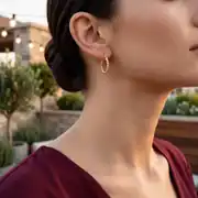 Altın Kalemli 1,5 mm Küpe 2