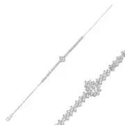 Beyaz Altın Oval Düğün Set 5
