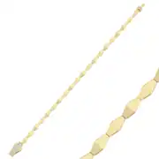 Taşlı Kilitli Altın Bileklik 1